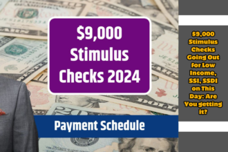 $9,000 Stimulus Checks Going Out for Low Income, SSI, SSDI on This Day: Are You getting it?