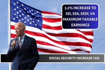 5.2% Increase to SSI, SSA, SSDI, VA Maximum Taxable Earnings