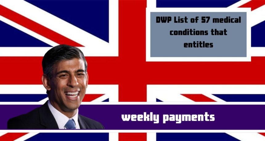 DWP List of 57 medical conditions that entitles you £108 weekly payments